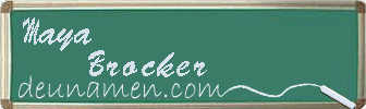 Maya Brocker Visitenkarte